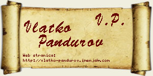 Vlatko Pandurov vizit kartica